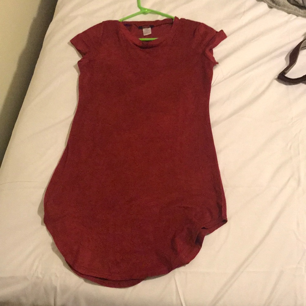 Red velvet dress